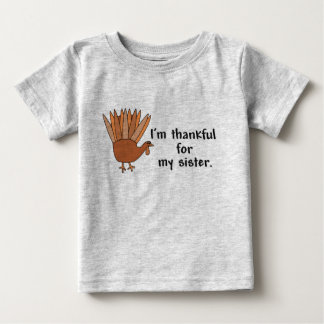 T-shirt Pour Bébé Merci à ma soeur