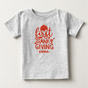 T-shirt Pour Bébé Merci de donner le nom du bébé personnalisé