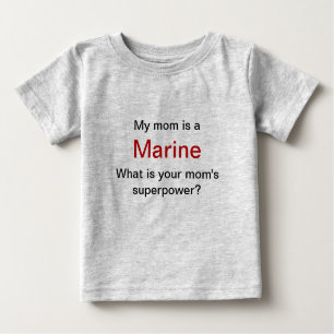 T-shirt Pour Bébé Mère Marine Romper Cotton Bio