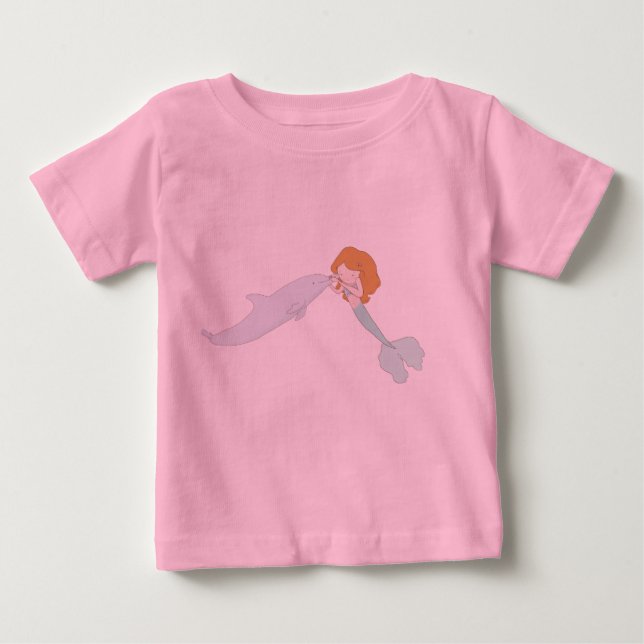 T-shirt Pour Bébé Mermaid Kisses (Devant)