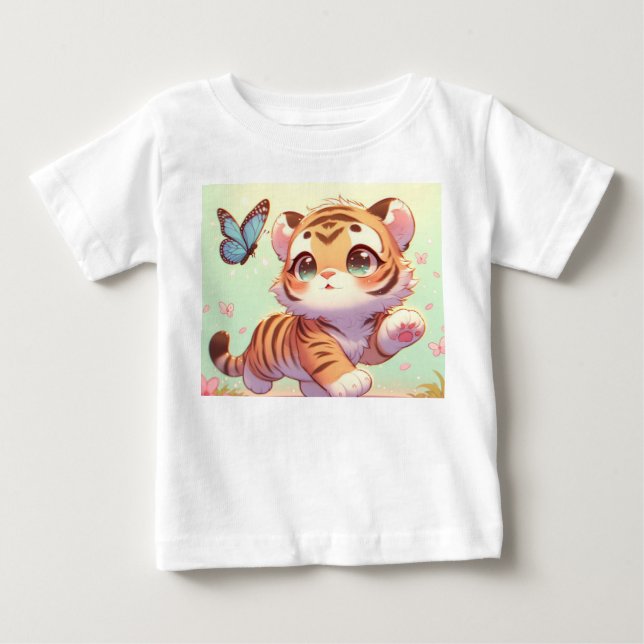 T-shirt Pour Bébé Merveilleuse dans les yeux d'un chaton (Devant)