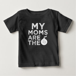 T-shirt Pour Bébé Mes mamans sont la chemise drôle de bébé de bombe