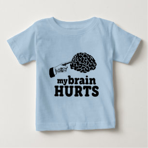 T-shirt Pour Bébé Mes maux de cerveau