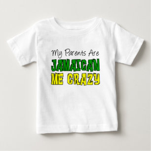 T-shirt Pour Bébé Mes Parents Jamaïcain Me Fou