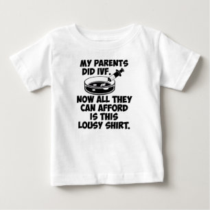 T-shirt Pour Bébé Mes parents ont fait la chemise nulle d'IVF
