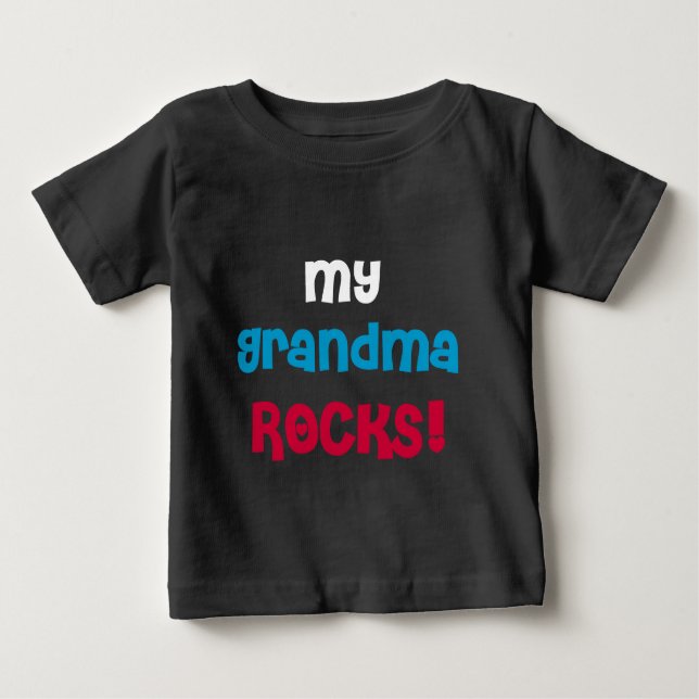 T-shirt Pour Bébé Mes roches de grand-maman (Devant)