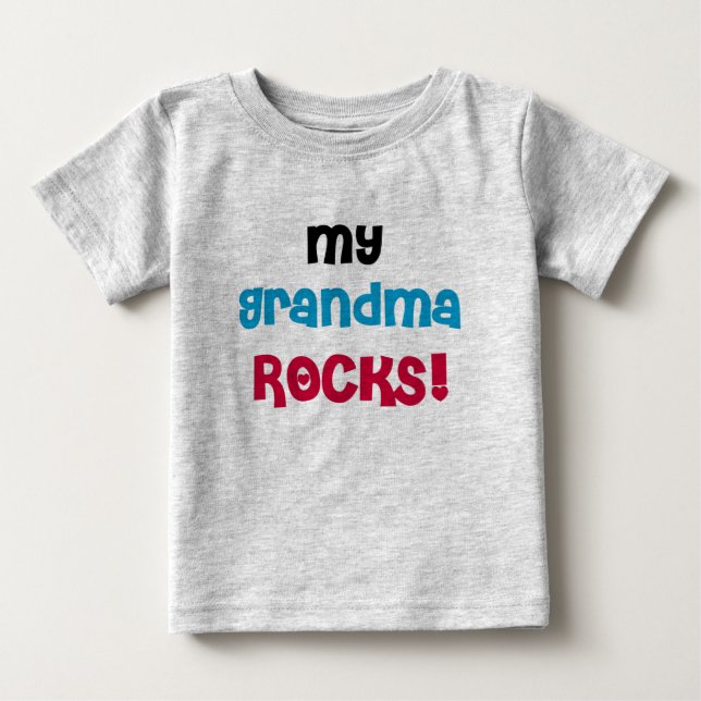 T-shirt Pour Bébé Mes roches de grand-maman (Devant)