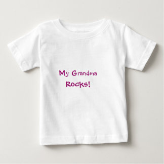 T-shirt Pour Bébé Mes roches de grand-maman !