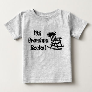 T-shirt Pour Bébé Mes roches de grand-maman