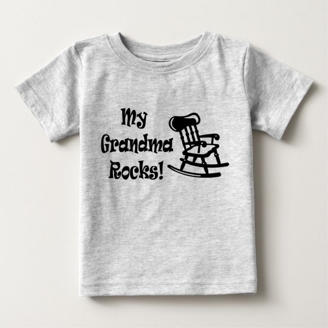 T-shirt Pour Bébé Mes roches de grand-maman (Devant)