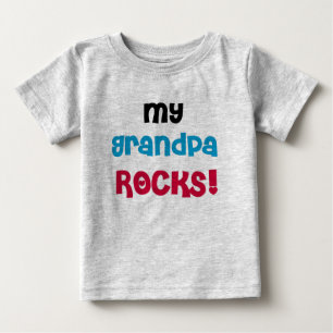 T-shirt Pour Bébé Mes roches de grand-papa