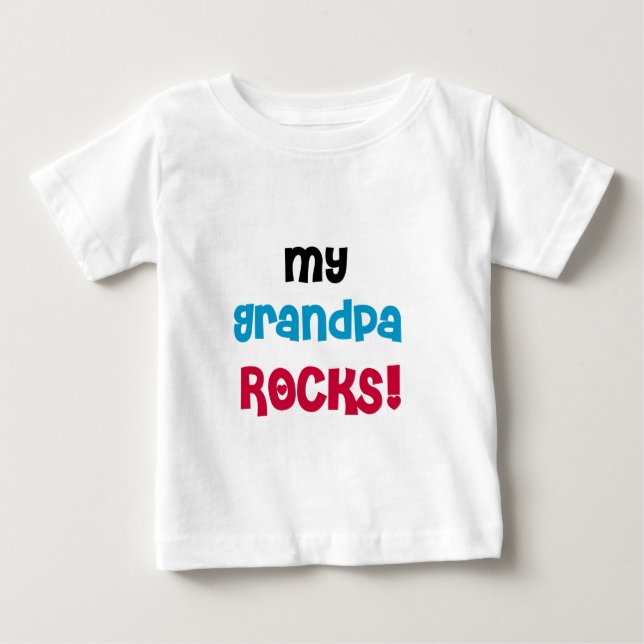 T-shirt Pour Bébé Mes roches de grand-papa (Devant)