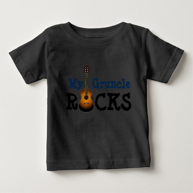 T-shirt Pour Bébé "Mes roches de Gruncle ! " (Devant)