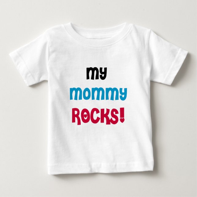 T-shirt Pour Bébé Mes roches de maman (Devant)
