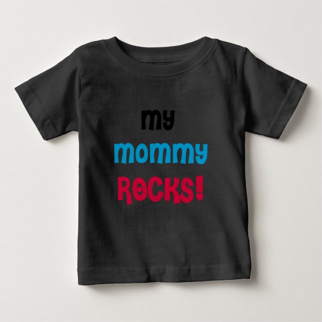 T-shirt Pour Bébé Mes roches de maman (Devant)