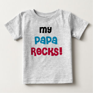 T-shirt Pour Bébé Mes roches de papa