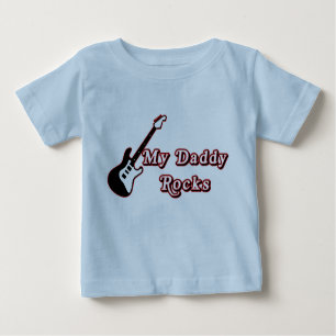 T-shirt Pour Bébé Mes roches de papa (2)