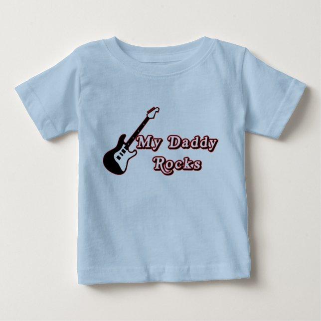 T-shirt Pour Bébé Mes roches de papa (2) (Devant)