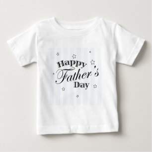 T-shirt Pour Bébé Message de Fête des pères heureux
