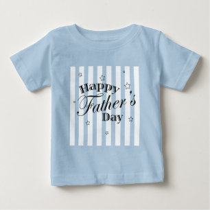 T-shirt Pour Bébé Message de Fête des pères heureux
