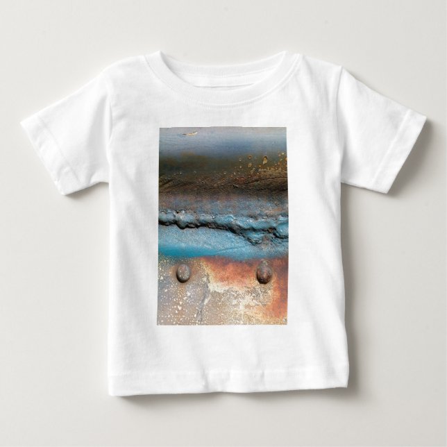 T-shirt Pour Bébé Métal oxydé (Devant)