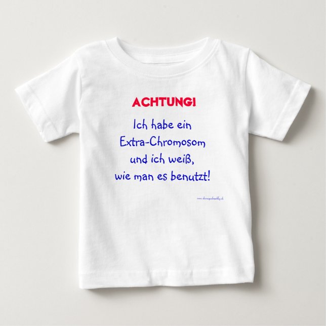 T-shirt Pour Bébé Mettre contre l'enfant (Devant)