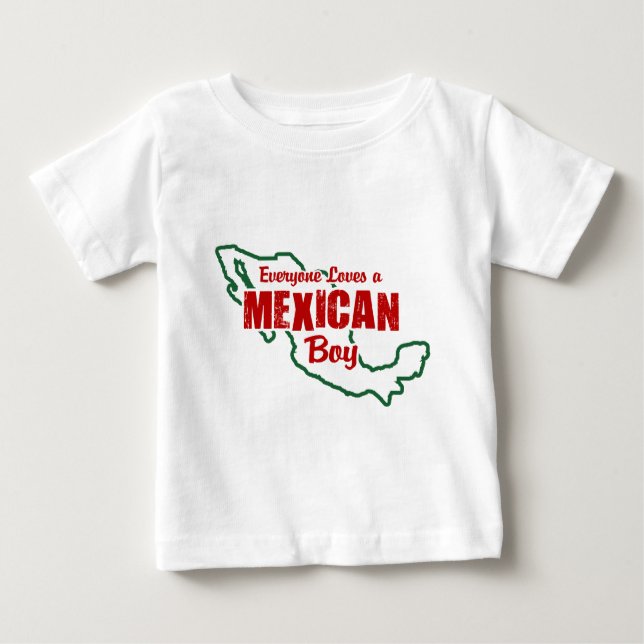 T-shirt Pour Bébé Mexicain Boy (Devant)