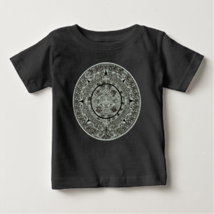 T-shirt Pour Bébé Mexicaine Aztec Sun Stone Maya Calendrier 1