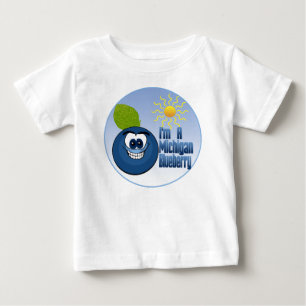 T-shirt Pour Bébé Michigan Blueberry