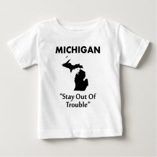 T-shirt Pour Bébé Michigan - Évitez les Ennuis