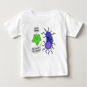 T-shirt Pour Bébé Microbes viraux