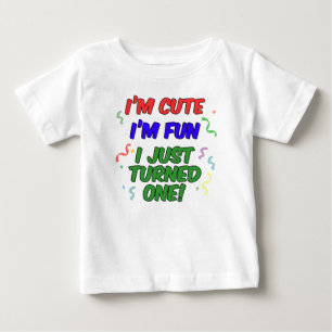 T-shirt Pour Bébé Mignon, amusement, juste tourné un