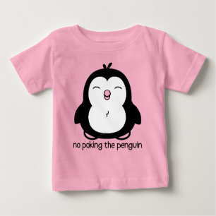 T-shirt Pour Bébé Mignon aucun pousser le pingouin