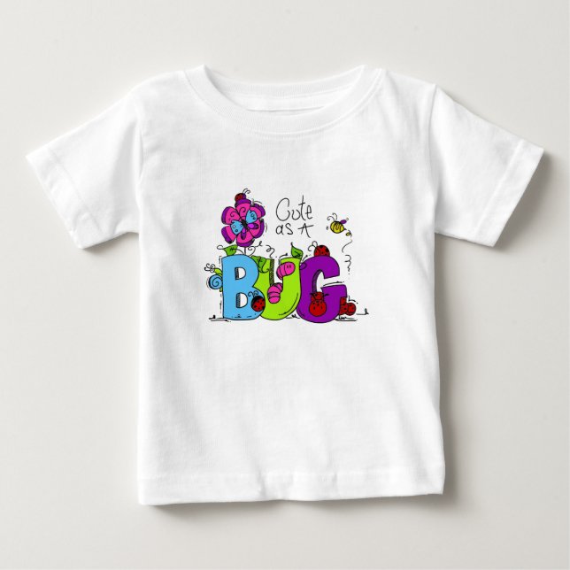 T-shirt Pour Bébé Mignon comme insecte (Devant)