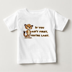 T-shirt Pour Bébé mignon guépard mécontent