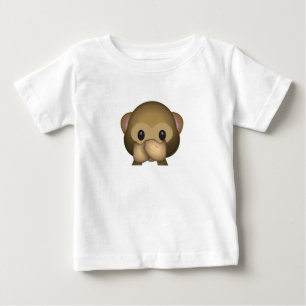 T-shirt Pour Bébé Mignon ne parlez aucun singe mauvais Emoji