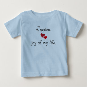T-shirt pour bébé mignon - nom et texte modifiable