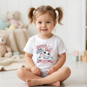 T-shirt Pour Bébé Mignon Petit Lapin Doux Grands Rêves Tout-Petit