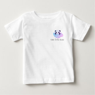 T-shirt Pour Bébé Mignon Petit Patron – Panda Kawaii dans un Sticker