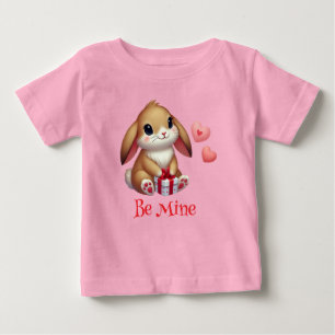 T-shirt Pour Bébé Mignon, sois mien lapin de la Saint-Valentin