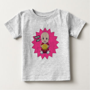 T-shirt Pour Bébé Mignonne bébé en tenue de footballeur T-shirt