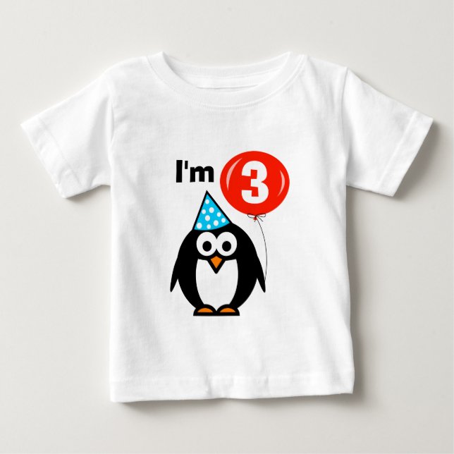 T-shirt Pour Bébé Mignonne chemise d'anniversaire 3ème pour enfant d (Devant)