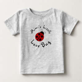 T-shirt Pour Bébé Mignonne coccinelle personnalisée Mimi's Little Lo