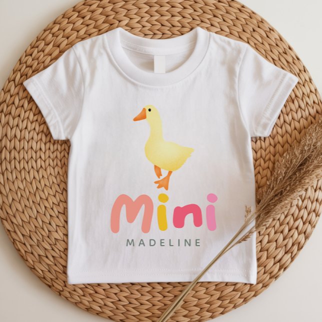 T-shirt Pour Bébé Mignonne Coquette Rose Maman et Mini (Créateur téléchargé)