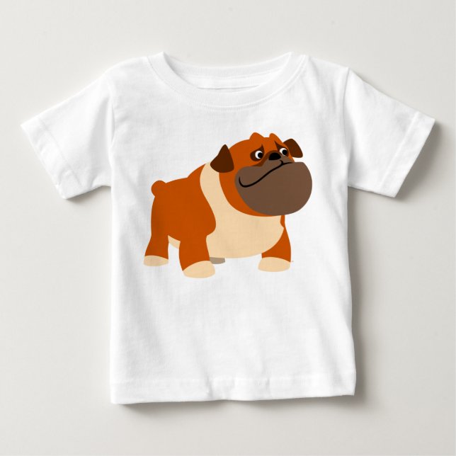 T-shirt Pour Bébé Mignonne Français Bulldog Baby Clothing (Devant)