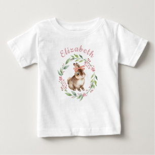 T-shirt Pour Bébé Mignonne lapin de Pâques Premier anniversaire Bab