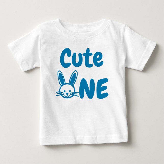 T-shirt Pour Bébé Mignonne un 1er anniversaire de Pâques (Devant)