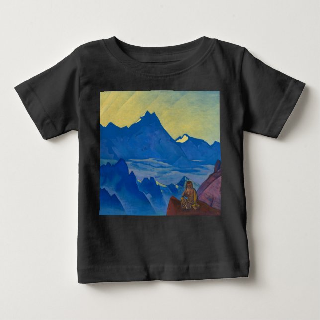 T-shirt Pour Bébé Milarepa, celui qui a harcelé par Nicholas Roerich (Devant)