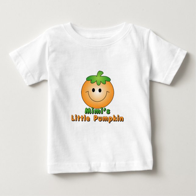 T-shirt Pour Bébé Mimi Little Citrouille (Devant)