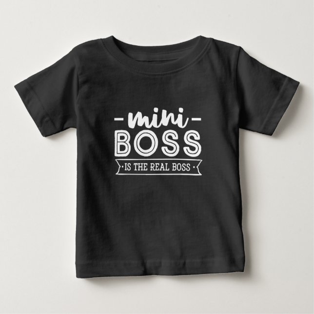 T-shirt Pour Bébé Mini Boss (Devant)